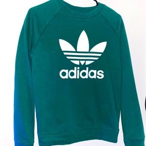 Green Adidas Originals Logo Sweatshirt